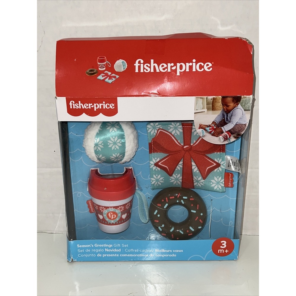 Fisher-Price Seasons Greetings Gift Set GXV85 Infant Sensory Toys 4pc‎ New